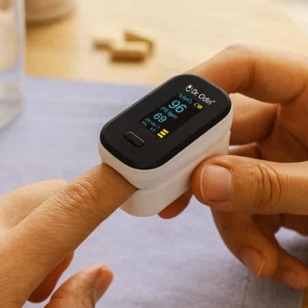 Dr. Odin Opo 103 Digital Pulse Oximeter For Spo2 & Pulse Rate Monitoring With Dual Color Display