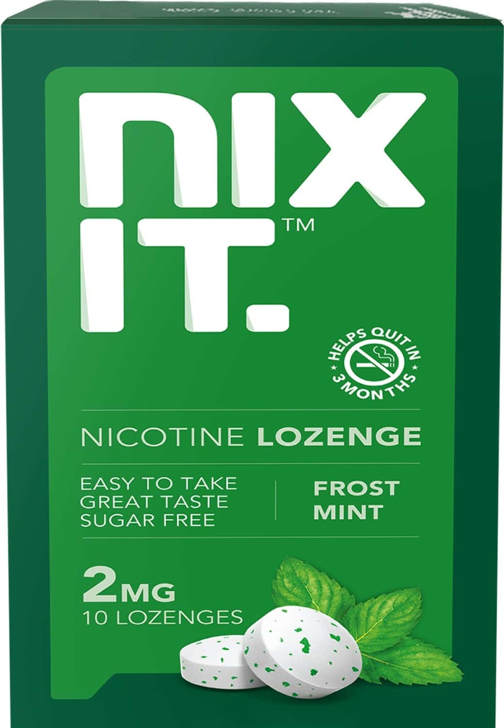 Nixit Nicotine Frost Mint Lozenges 2mg Sugar Free (Pack Of 3) - Helps Quit Smoking
