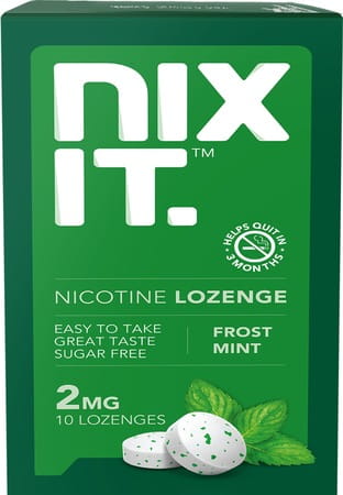 Nixit Nicotine Frost Mint Lozenges 2mg Sugar Free (Pack Of 3) - Helps Quit Smoking
