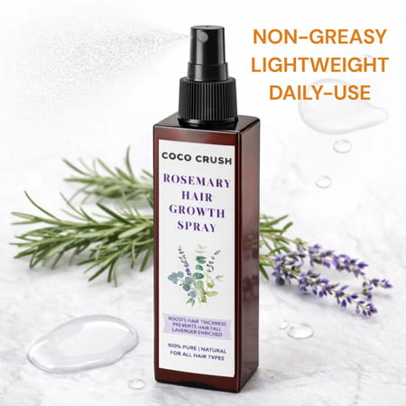 Coco Crush Rosemary Hair Growth Spray 100Ml | Leave-In | Rosemary & Lavender | 8-Week Supply