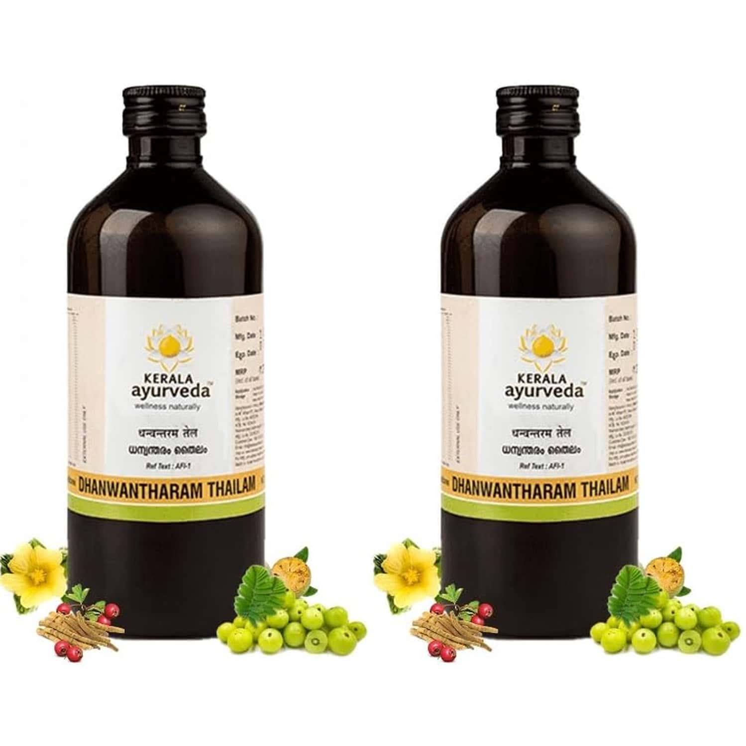 Kerala Ayurveda Dhanwantharam Thailam Black 450 Ml X Pack Of 2