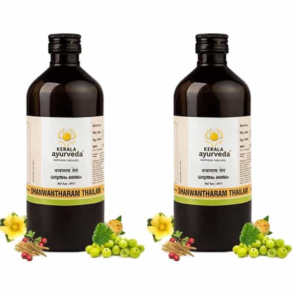 Kerala Ayurveda Dhanwantharam Thailam Black 450 Ml X Pack Of 2