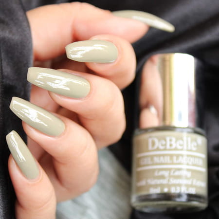 Debelle Gel Nail Lacquer Olive Jade Olive Green Nail Polish-8ml