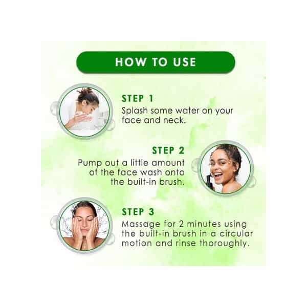 Wow Skin Science Aloe Vera Foaming Face Wash ( With Brush ) - 100Ml