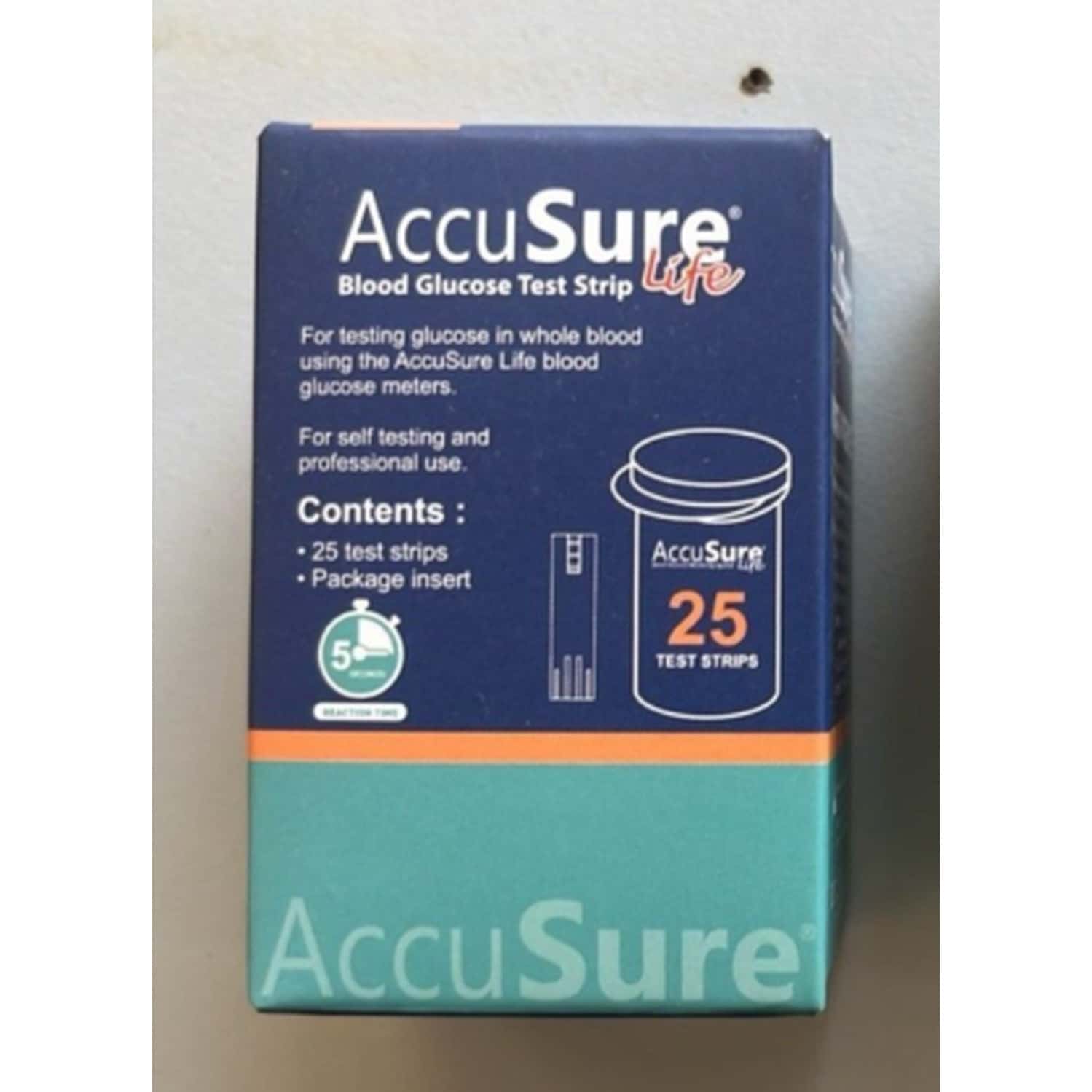 Accusure Life Blood Glucose Metre | 25 Test Strips