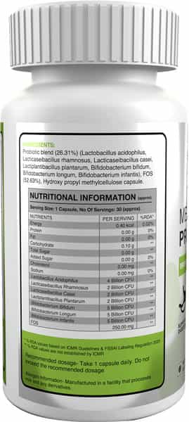 Genetic Nutrition - Mega Probiotics 30 Capsules
