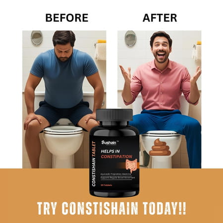 Sushain Constishain For Constipation Relief Bottle Of 30 Tablet
