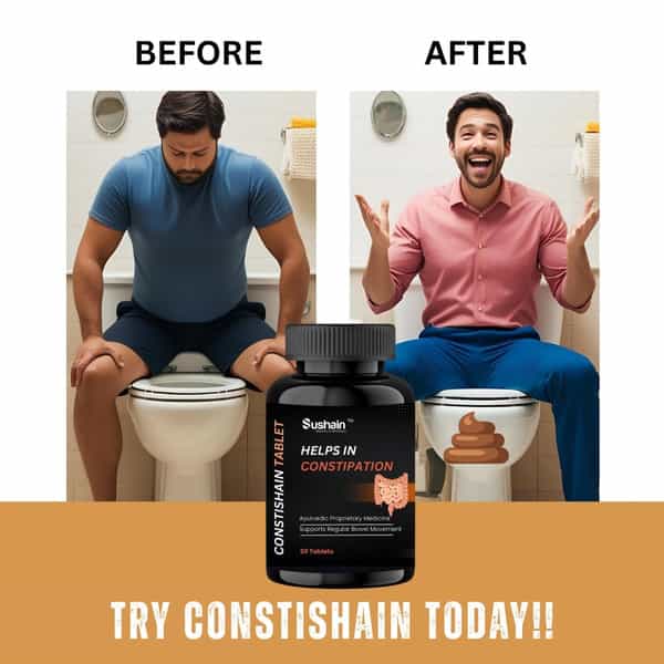 Sushain Constishain For Constipation Relief Bottle Of 30 Tablet