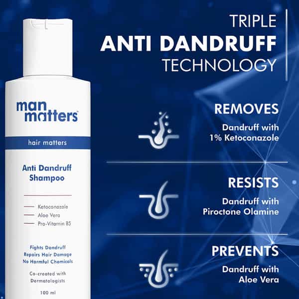 Man Matters Anti Dandruff Shampoo 100 Ml