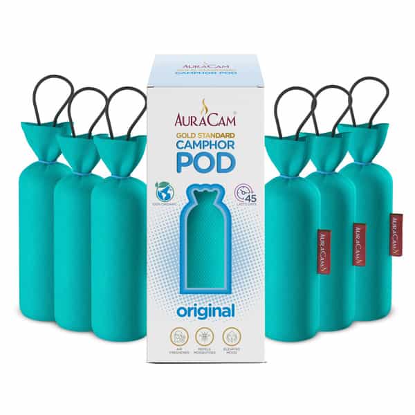 Auracam Gold Standard Camphor Pod Cone Original- Set Of 6