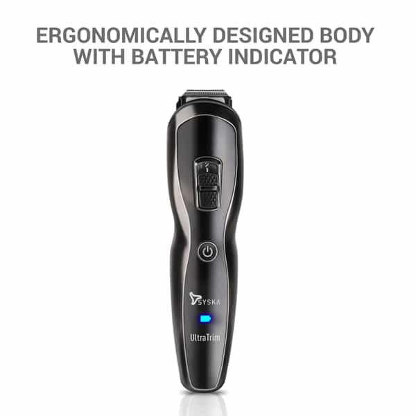 Syska Ht3333k Runtime: 60 Min Trimmer For Men (Black)