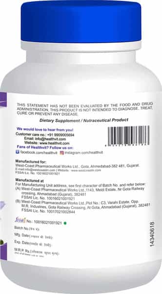 Healthvit Chicory Root 900Mg 60 Capsules For Immunity Booster