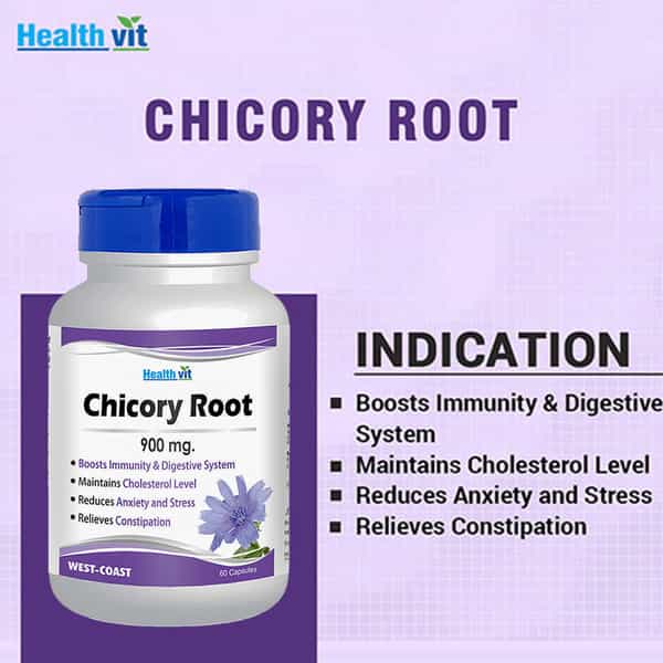 Healthvit Chicory Root 900Mg 60 Capsules For Immunity Booster