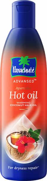 Parachute Advansed Ayurvedic Hot Oil Warming Coconut Hair Oil 190 Ml