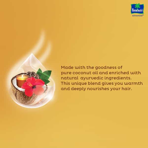 Parachute Advansed Ayurvedic Hot Oil Warming Coconut Hair Oil 190 Ml