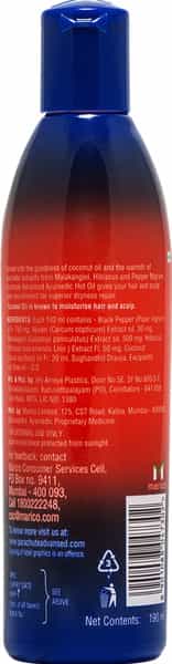 Parachute Advansed Ayurvedic Hot Oil Warming Coconut Hair Oil 190 Ml