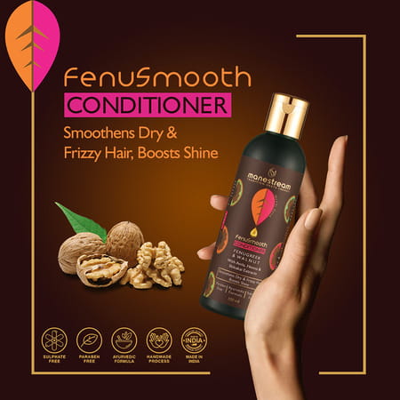 Manestream Fenusmooth Ayurvedic Conditioner Wth Fenugreek & Walnut (100 Ml)