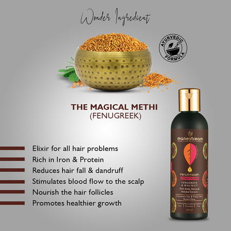 Manestream Fenusmooth Ayurvedic Conditioner Wth Fenugreek & Walnut (100 Ml)