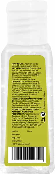 Godrej Protekt Instant Hand Sanitizer - 50Ml