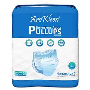 Arokleen Adult Diaper Pull-ups Extra Large (waist Size: 96 Cm-165 Cm) 10 Pcs Per Packet Pack Of 3