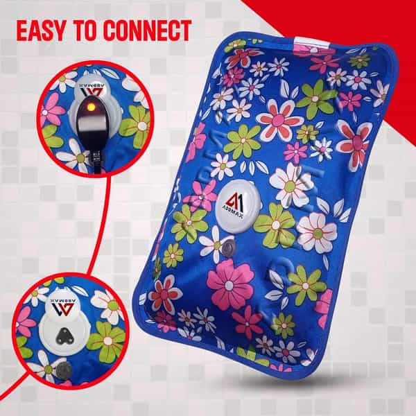 Addmax Electric Heating Gel Pad - Hot Water Bag Gel Pad For Pain Relief Cramps & Muscle Strain
