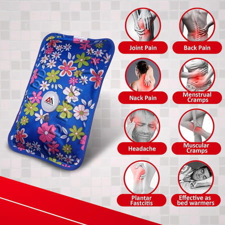 Addmax Electric Heating Gel Pad - Hot Water Bag Gel Pad For Pain Relief Cramps & Muscle Strain