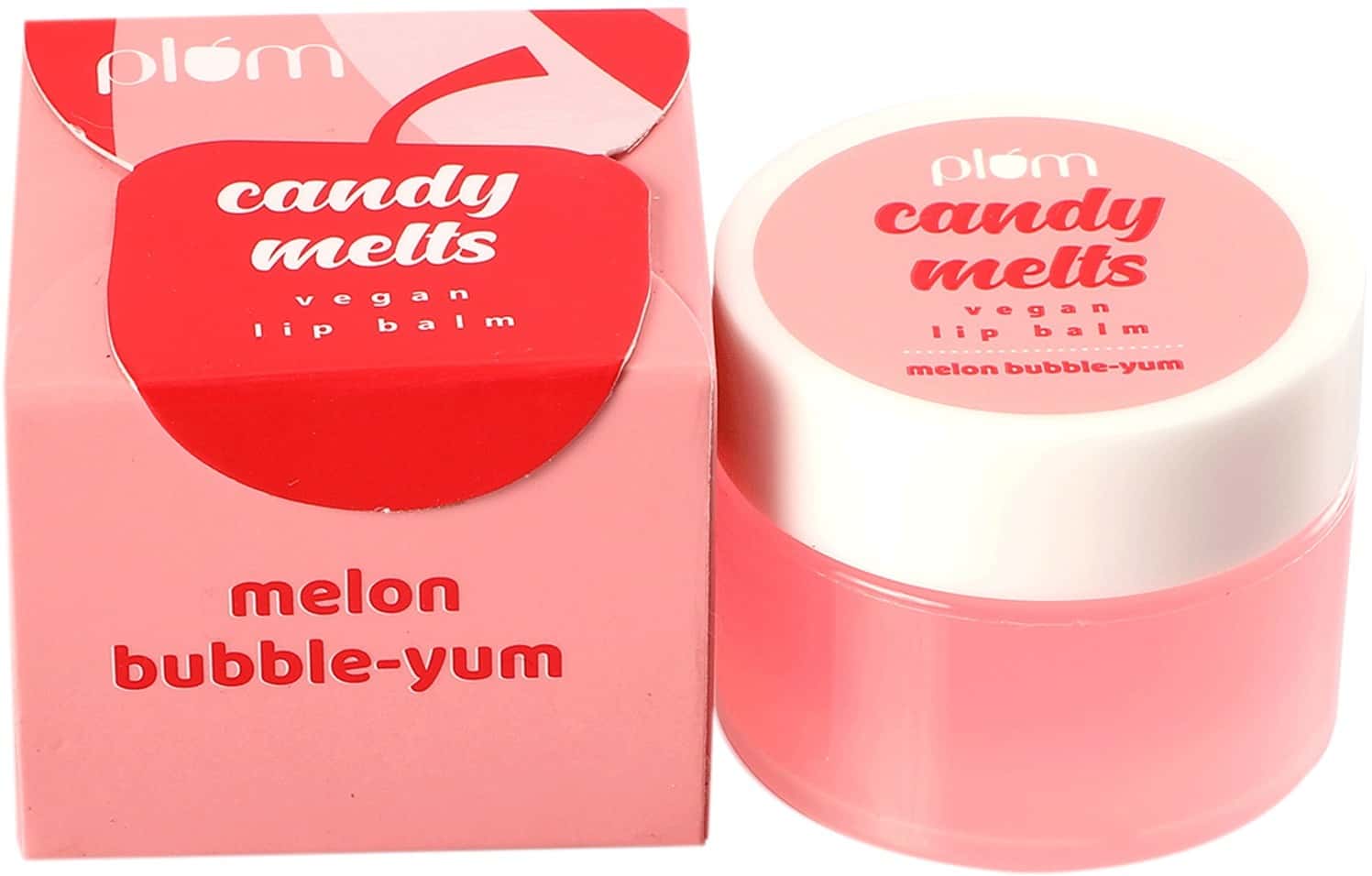 Plum Candy Melts Vegan Lip Balm | Melon Bubble-Yum- 12 Gm