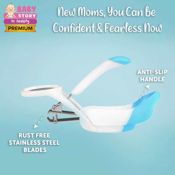 Baby Story Nail Cutter With Zoom Lens (Sky Blue)100G