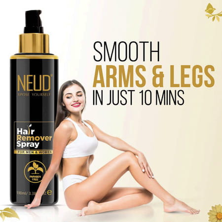 Neud Hair Remover Spray With Retarding Effect For Men & Women - 1 Pack (100 Ml)