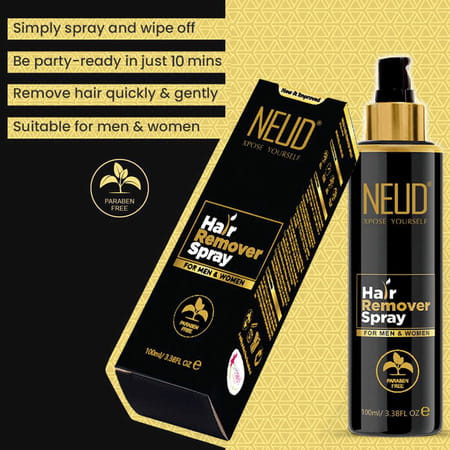 Neud Hair Remover Spray With Retarding Effect For Men & Women - 1 Pack (100 Ml)