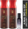 Ajmal 2 Sacred Love Deo 200Ml & Ascend Eau De Parfum 20Ml Pack Of 3 (Total 420Ml) For Men & Women