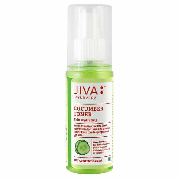 Jiva Cucumber Toner|100% Pure & Natural|Keep Your Skin Cool - 100Ml (Pack Of 2)