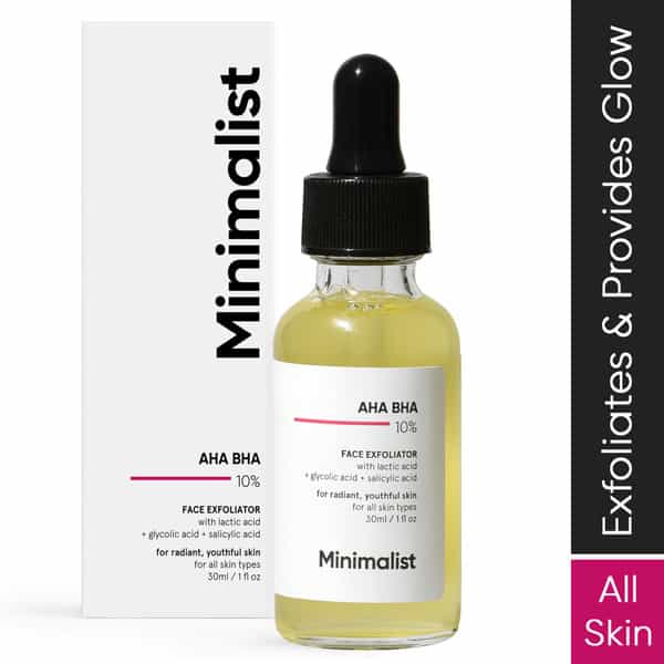 Minimalist Lactic Acid 10% Exfoliant For Acne Scars Even Tone & Texture With Hyaluronic Acid (30Ml)