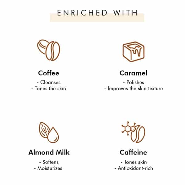 Mcaffeine Cappuccino Coffee Bathing Bar Soap (Ph 5.5) For Polishing With Caramel (100 G)