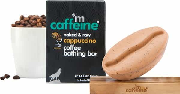 Mcaffeine Cappuccino Coffee Bathing Bar Soap (Ph 5.5) For Polishing With Caramel (100 G)