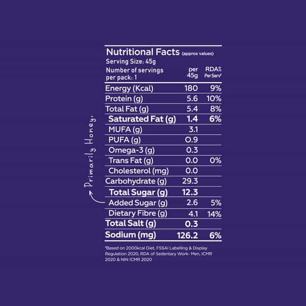 Yoga Bar Apricot Fig Breakfast Protein Bar 8G Protein 50G