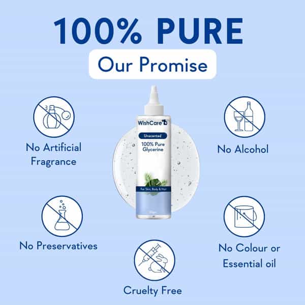 Wishcare Pure & Unscented Glycerine (250 Gms)