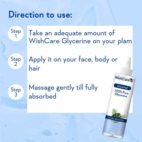Wishcare Pure & Unscented Glycerine (250 Gms)