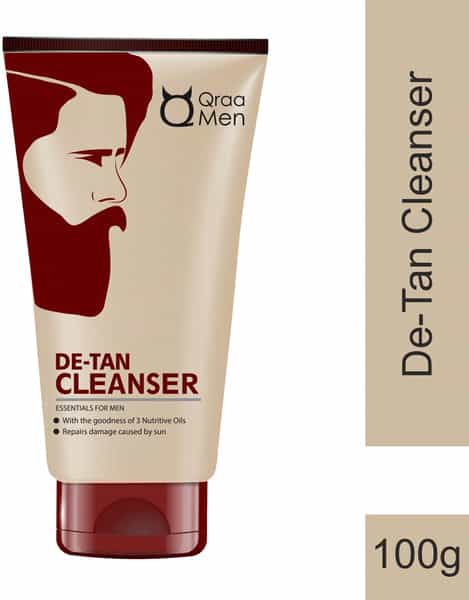 Qraa Men De Tan Cleanser For Men 100 Gm