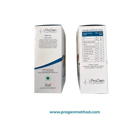Progen Oatmeal | 15 G Of High Biological Value Protein Per Meal | Pack Of 7 | 105 Gm