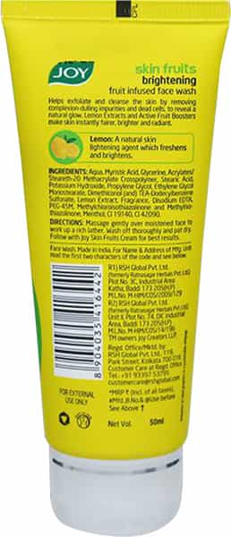 Joy Skin Fruits Facewash 50 Ml
