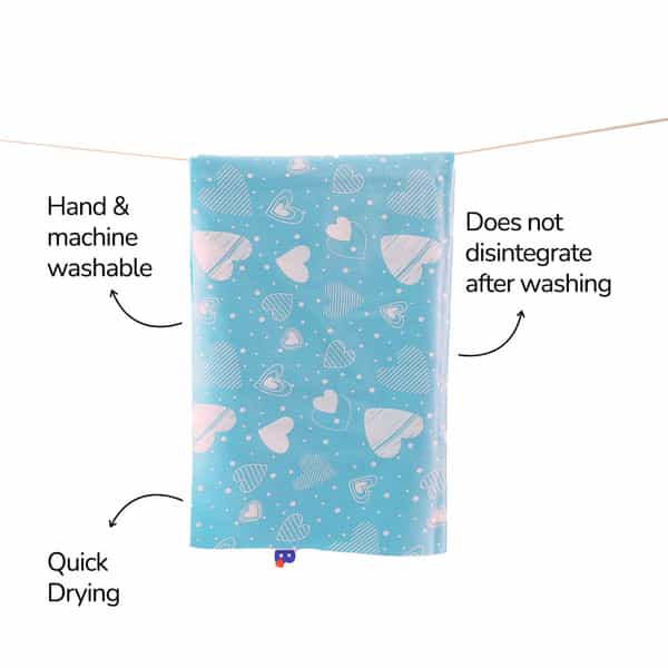 Basic Quick Dry Mats - Bed Protector 8.5X Absorbent |70Cm X 100Cm - Medium