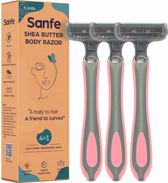 Sanfe Shea Butter Body Razor (Pack Of 3)