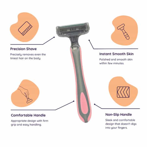 Sanfe Shea Butter Body Razor (Pack Of 3)