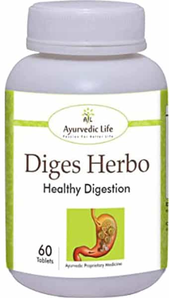 Ayurvedic Life Diges Herbo Tablets Support Healthy Digestion 60 Count