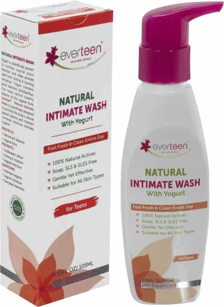 Everteen Yogurt Natural Intimate Wash For Feminine Intimate Hygiene In Teens 1 Pack- 105Ml