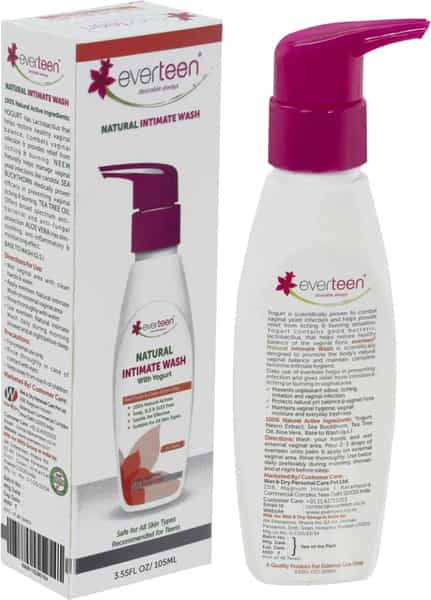 Everteen Yogurt Natural Intimate Wash For Feminine Intimate Hygiene In Teens 1 Pack- 105Ml