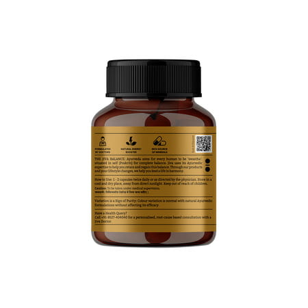 Jiva Ayurveda Gold Shilajit Boosts Stamina And Energy|Immunity Booster-30capsules (Pack Of 2)