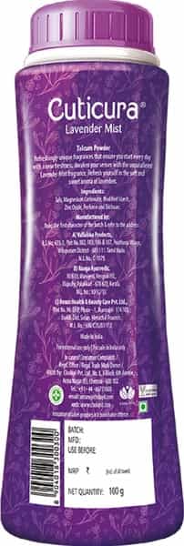 Cuticura Lavender Mist Talcum Powder - 100G