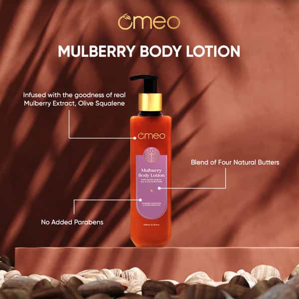 Omeo Mulberry Body Lotion For Dry Skin | For Men & Women (200Ml)